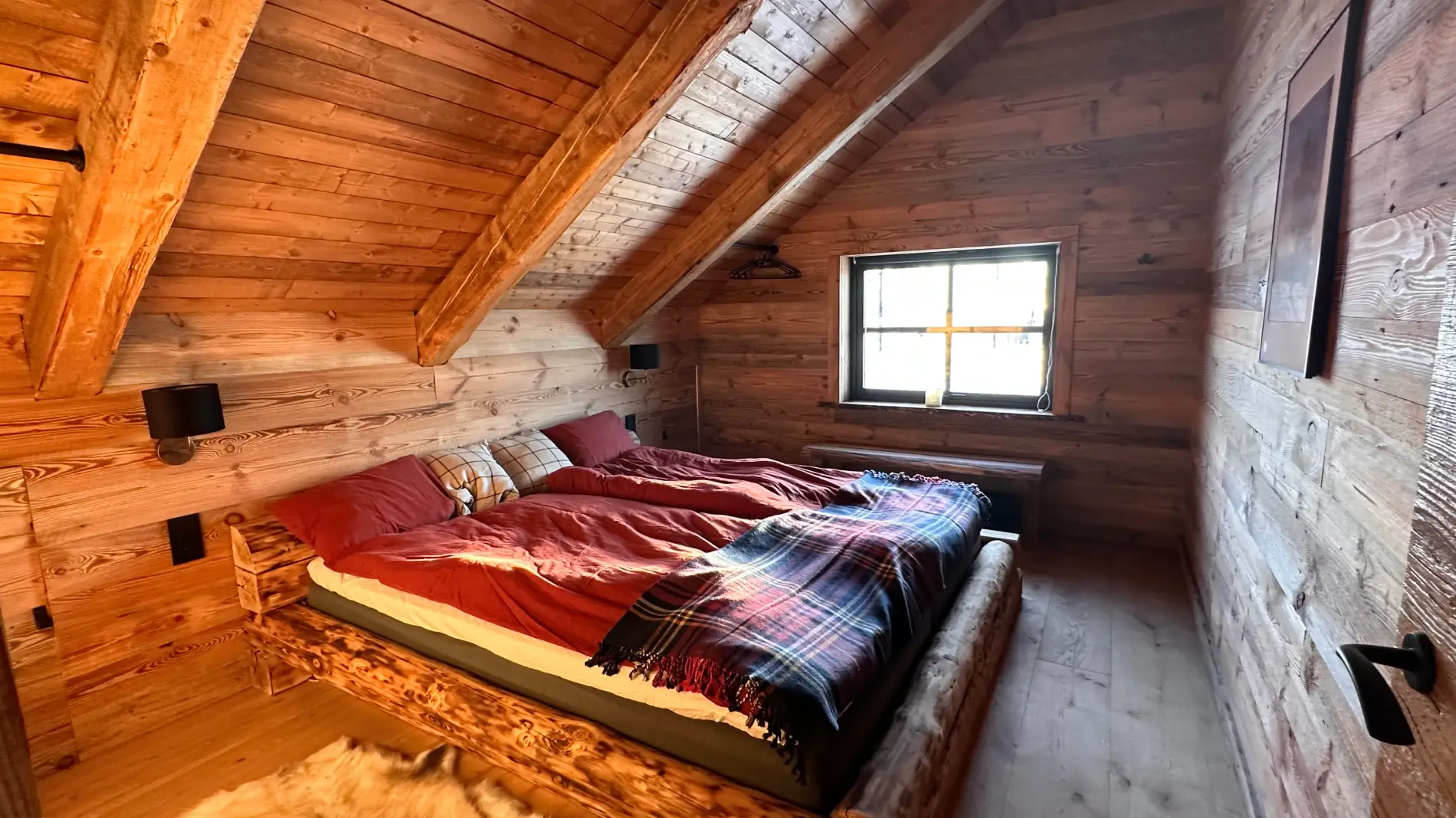 Sovrum i Chillouthouse vid Idre fjäll.