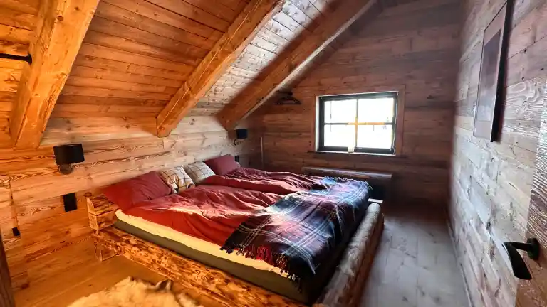 Sovrum i Chillouthouse vid Idre fjäll.